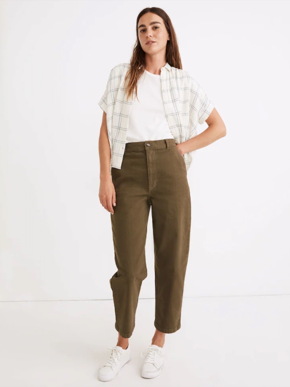Madewell Women's Balloon Pants - KALE - Size 25